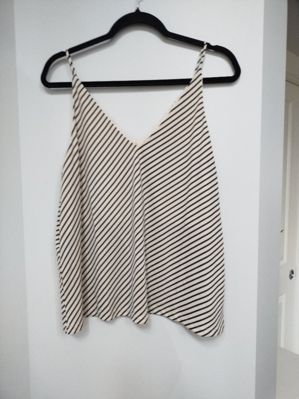 Brand new H&M cream and black v neck tank